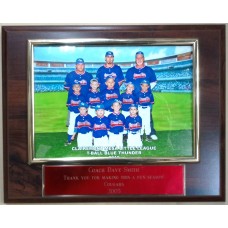 Team Photo Plaque 8" x 10"